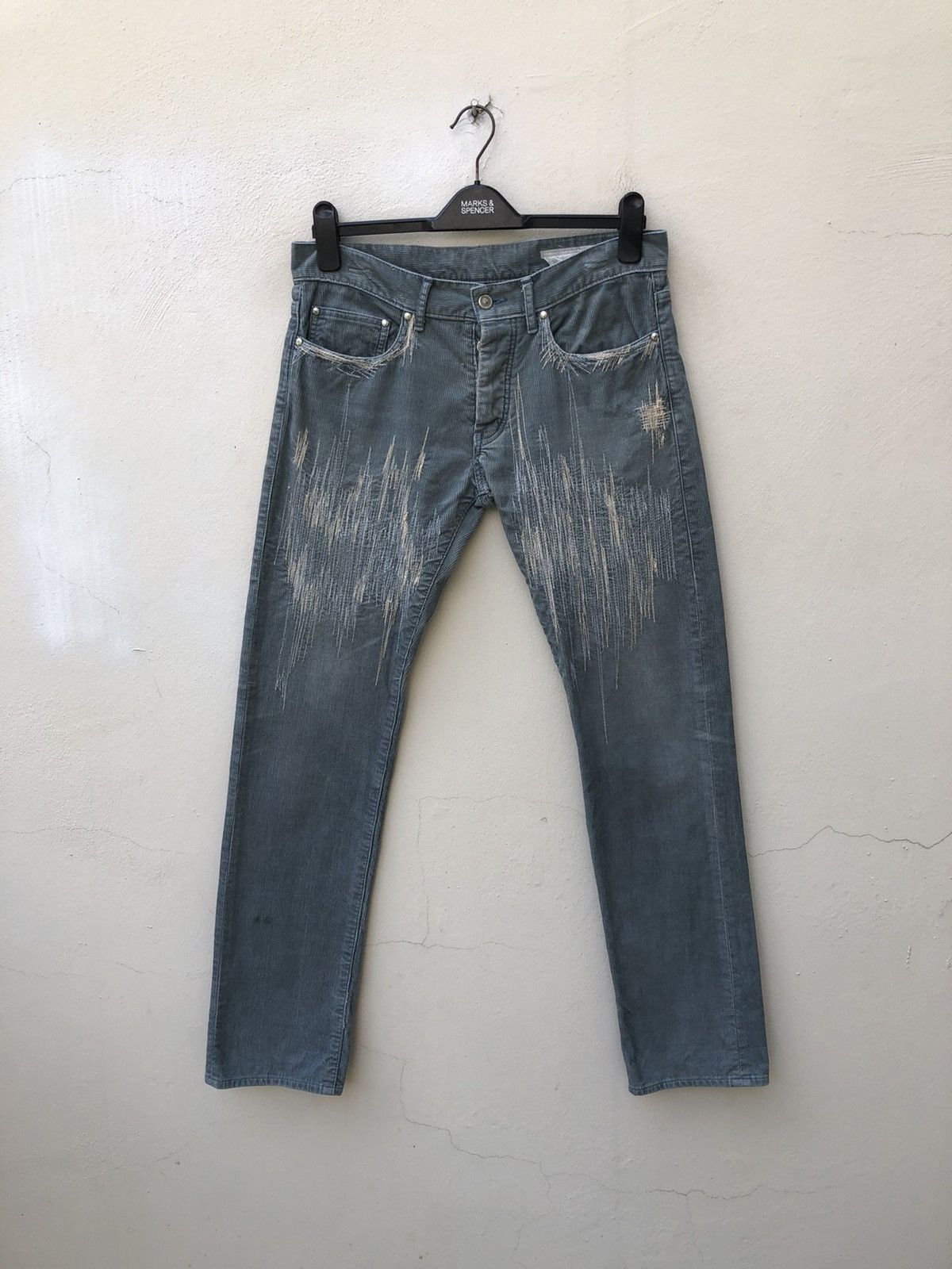 Davit Meursault Japan David Meursault Japan Zig Zag Corduroy Pant Size US 31 - 6 Thumbnail