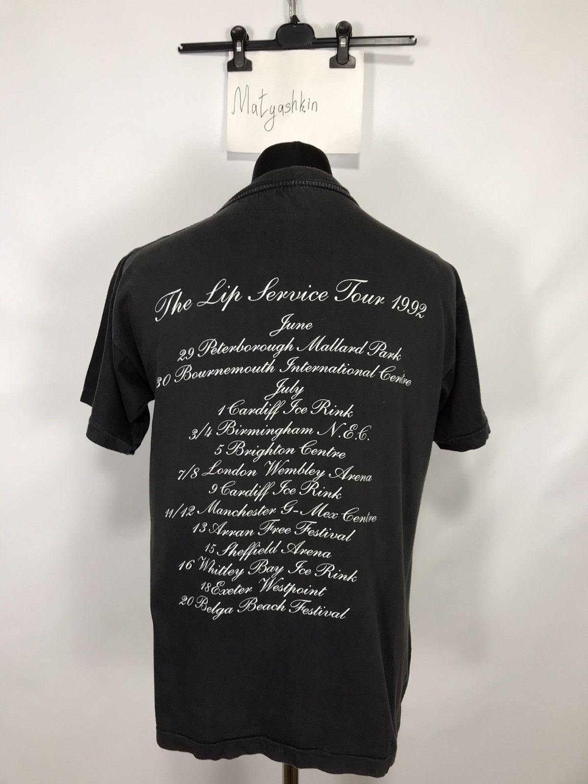 Band Tees × Lip Service × Vintage Vintage Lip Service tour 1992 t-shirt Size US L / EU 52-54 / 3 - 2 Thumbnail