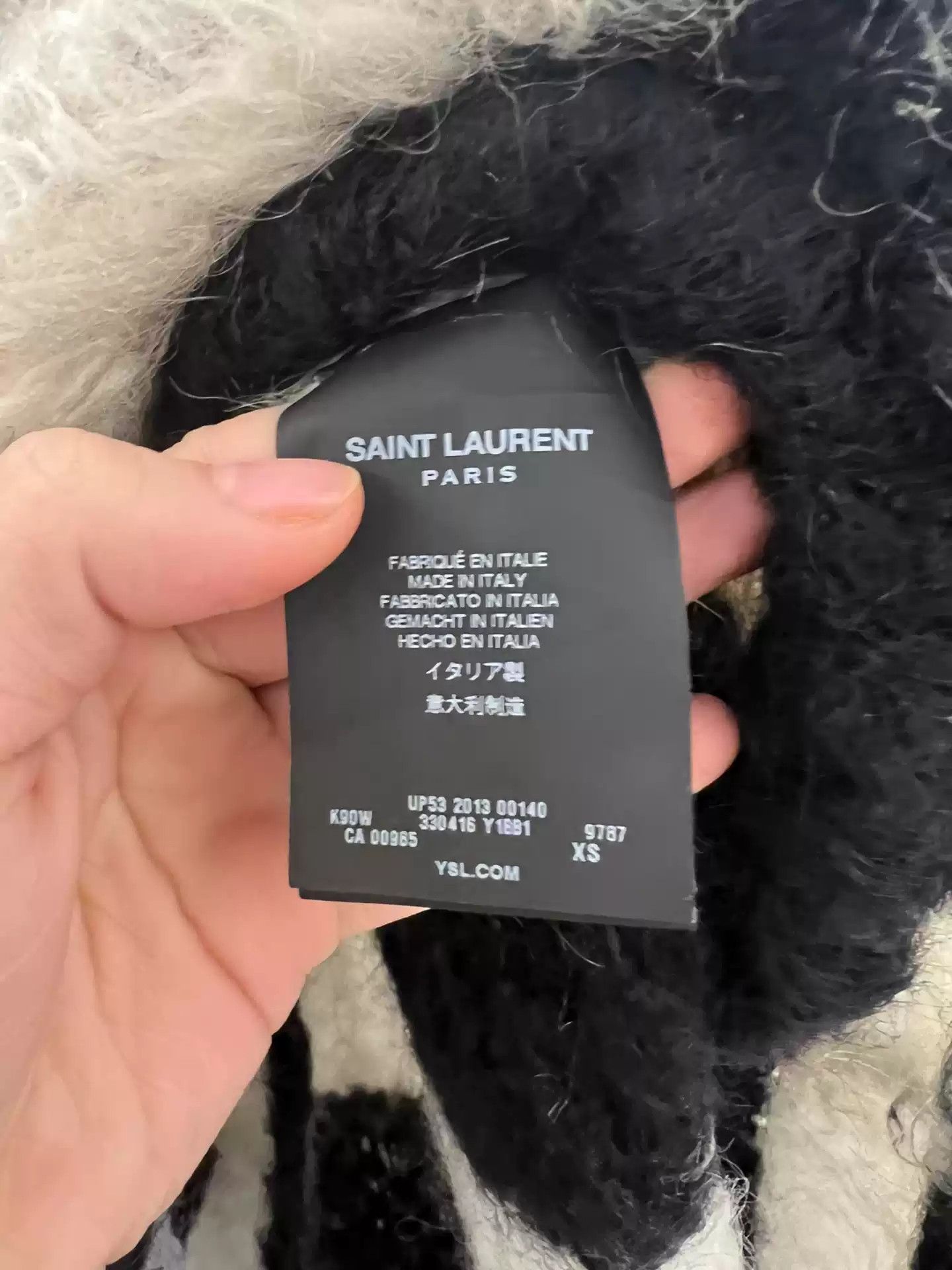 Saint Laurent Paris Saint Laurent 13Aw Mohair Sweater Size Xs Size US XS / EU 42 / 0 - 3 Thumbnail