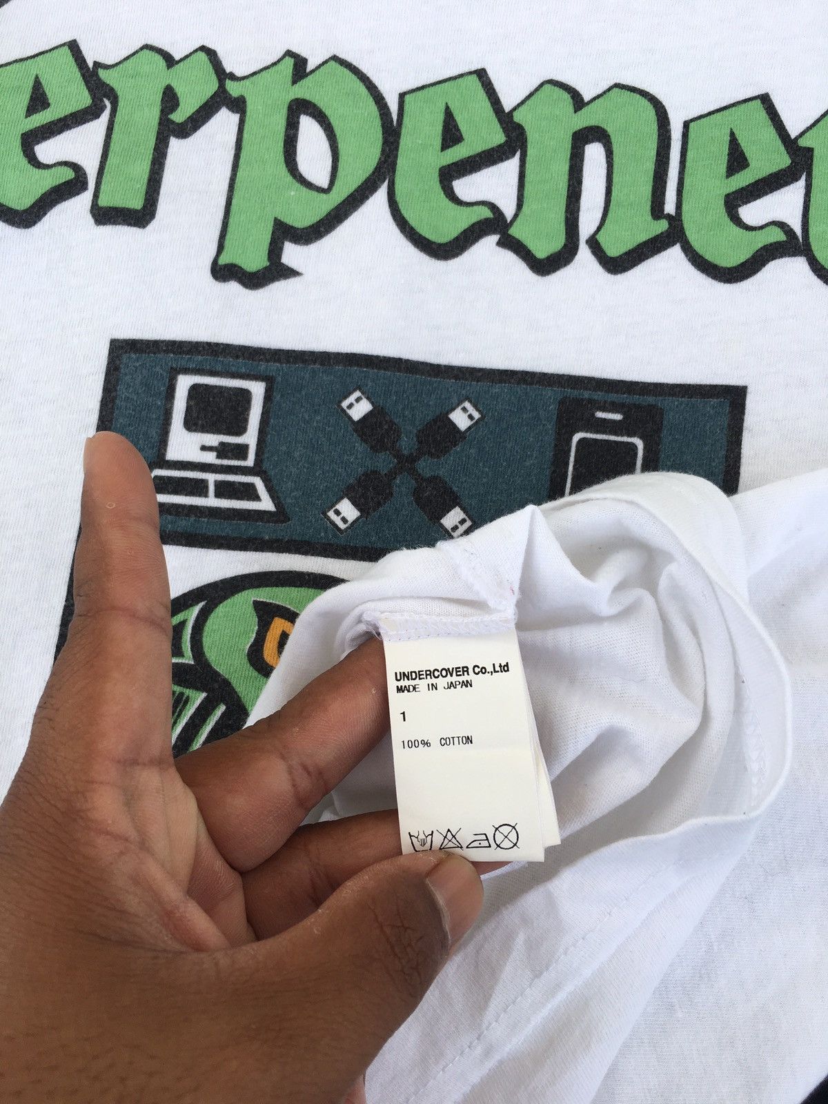Undercover Undercoverism Serpenetes Early 2000s White T-Shirt Size US S / EU 44-46 / 1 - 11 Thumbnail