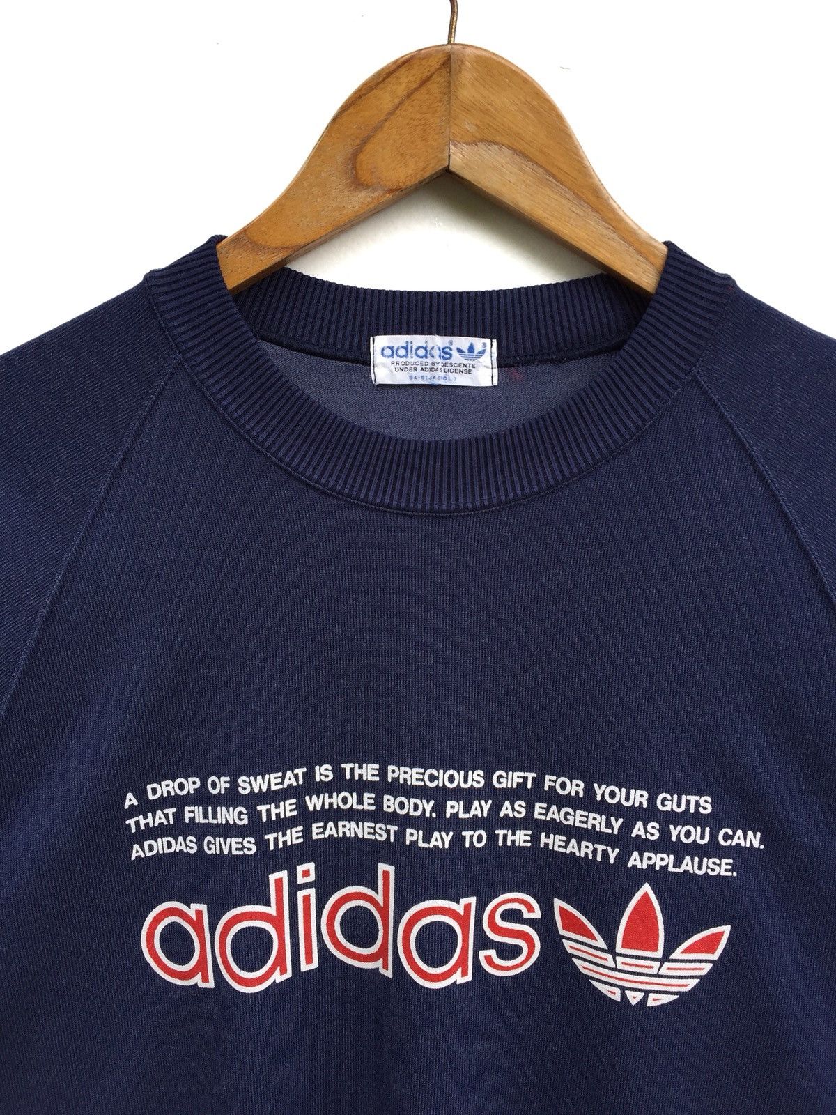 Adidas × Vintage Vintage 90s Adidas Spell Out Logo Sweatshirt Size US S / EU 44-46 / 1 - 4 Thumbnail