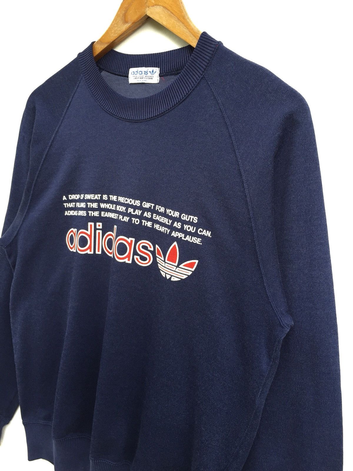 Adidas × Vintage Vintage 90s Adidas Spell Out Logo Sweatshirt Size US S / EU 44-46 / 1 - 3 Thumbnail