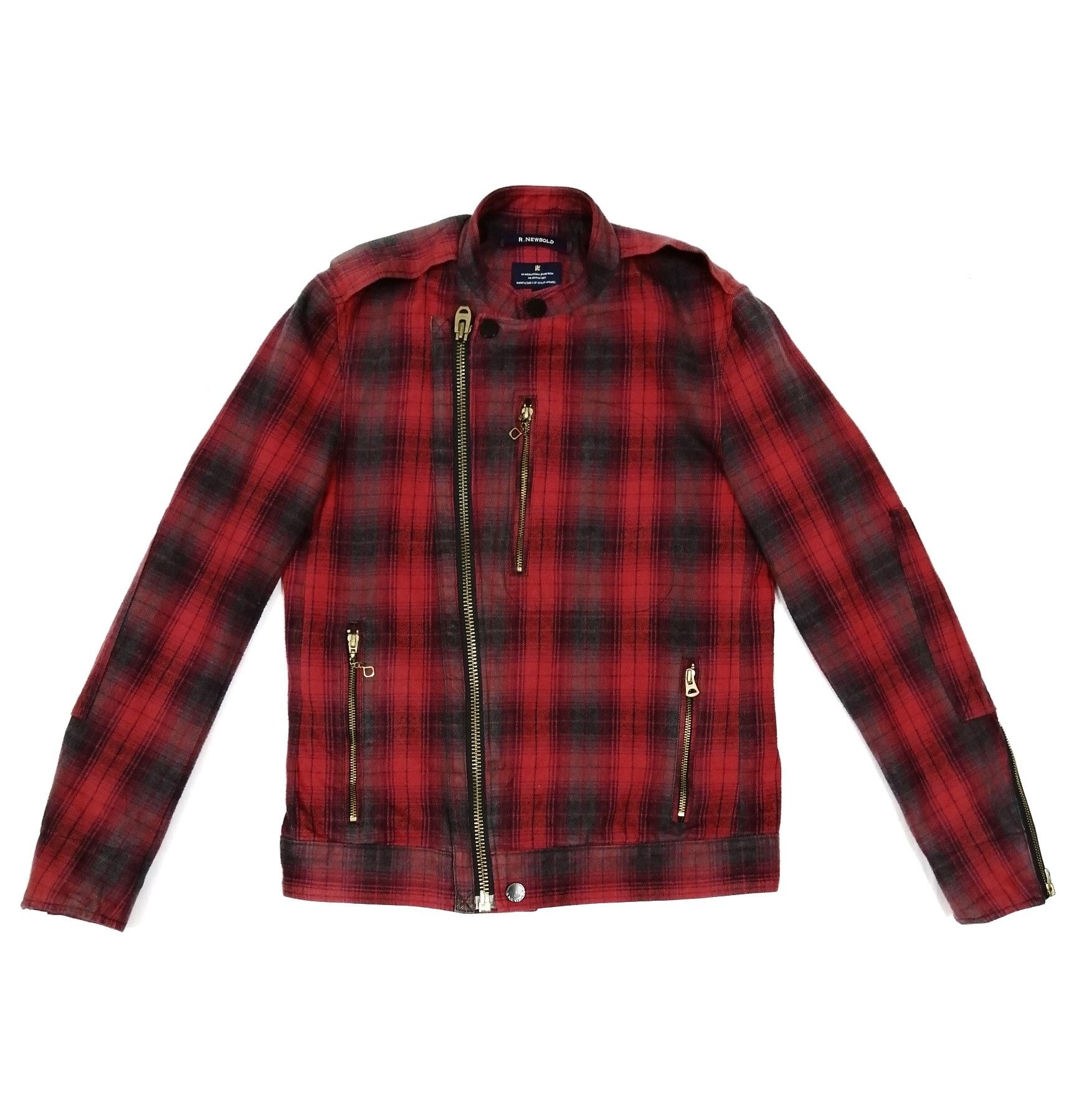 Paul Smith × R.Newbold Tartan Zipper Biker Jacket Size US M / EU 48-50 / 2 - 2 Thumbnail