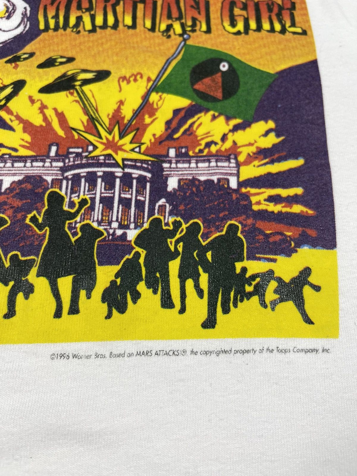 Vintage × Warner Bros Vintage 1996 Mars Attacks horror alien tshirt Size US S / EU 44-46 / 1 - 3 Thumbnail