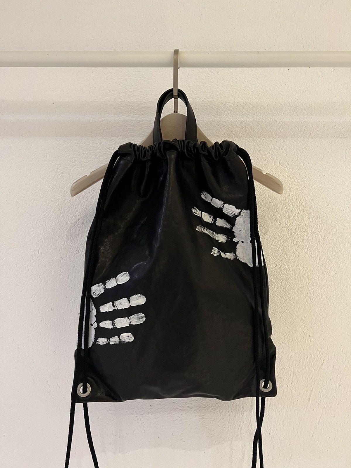 Maison Margiela Margiela leather hand paint backpack Size ONE SIZE - 1 Thumbnail