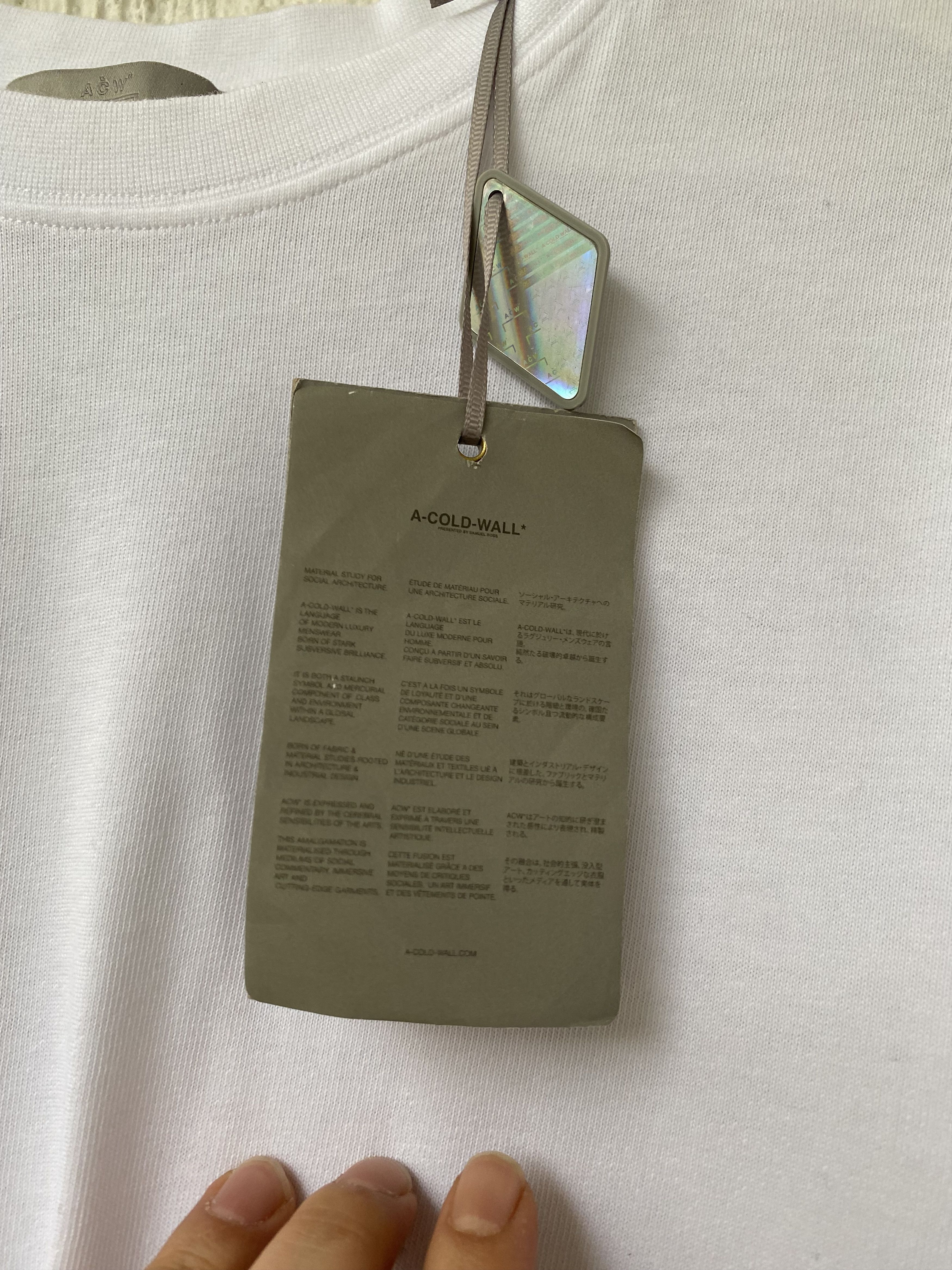 A-COLD-WALL* BNWT SIGNATURE GRAPHIC BACK PRINT TEE Size US M / EU 48-50 / 2 - 5 Thumbnail