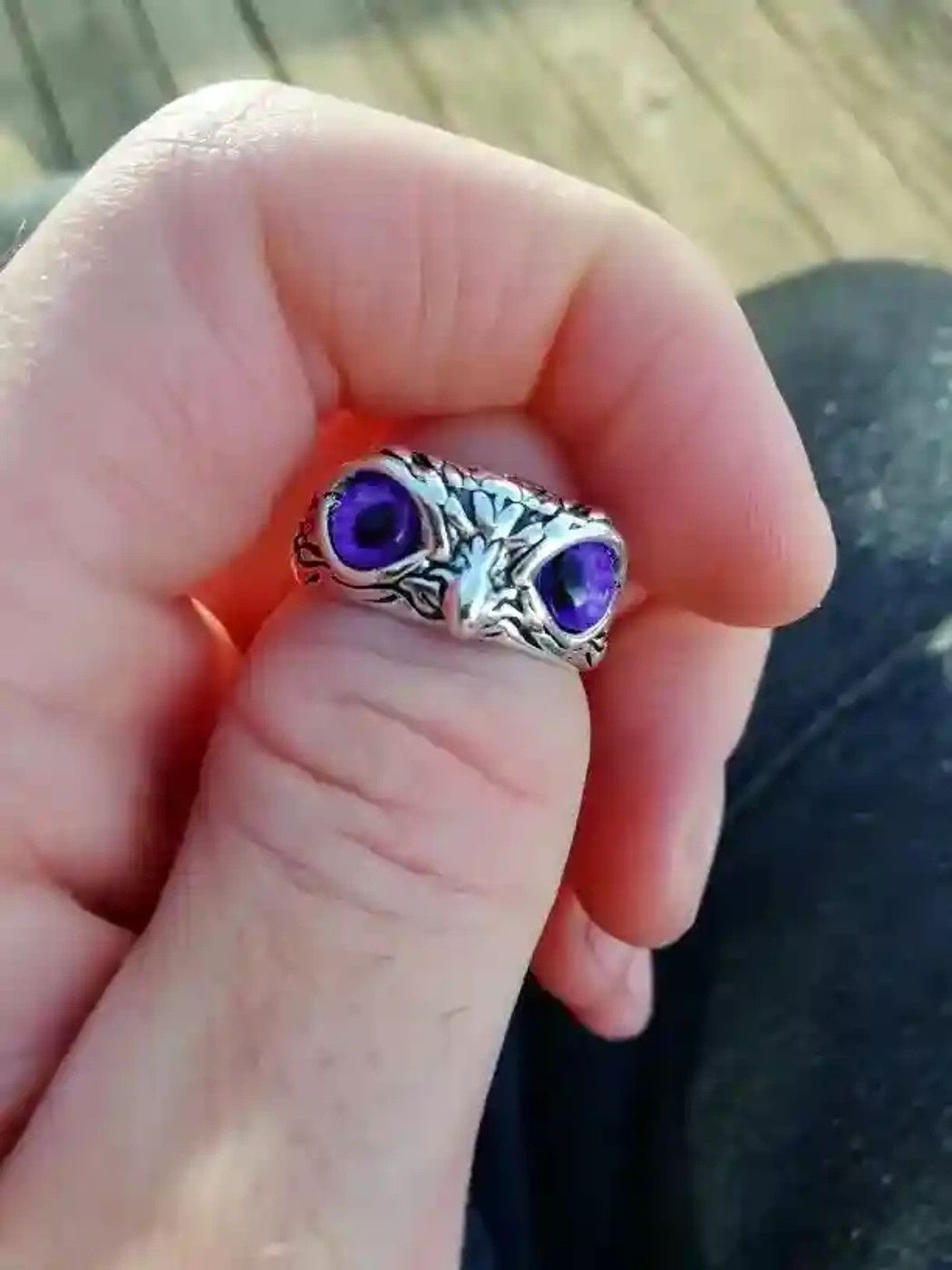 Jewelry Owl Adjustable Ring Size ONE SIZE - 2 Thumbnail