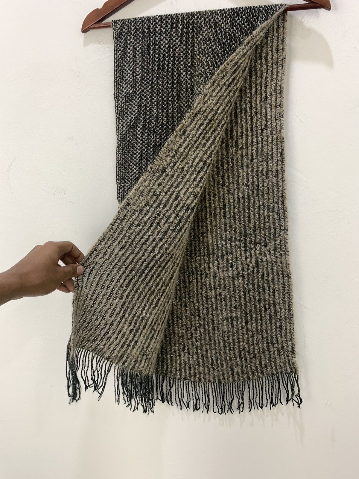 Japanese Brand × Other SULTANSHAH TOPKAPI Pleated Mohair Chunky Knit Muffler Scarf Size ONE SIZE - 6 Thumbnail