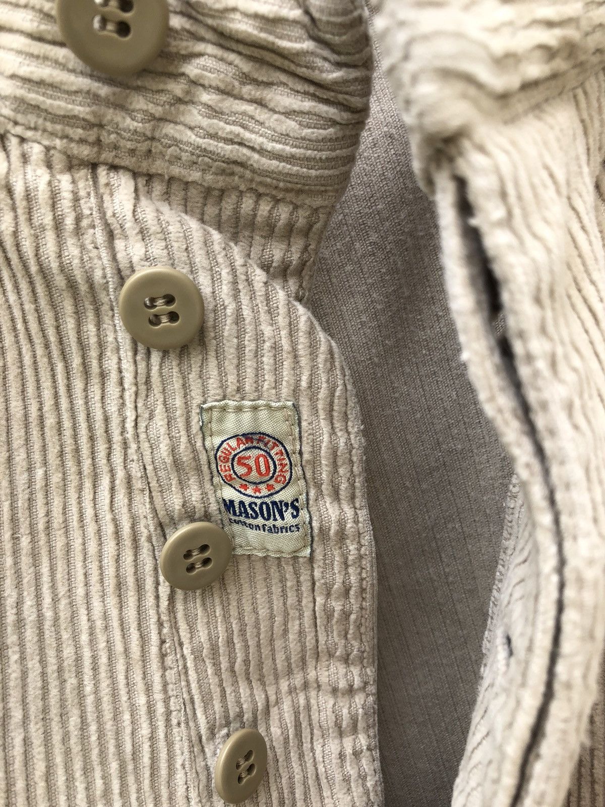 Mason's Union Made Sanforized 8 Pocket Corduroy Cargo Trouser Pant Size US 34 / EU 50 - 5 Thumbnail