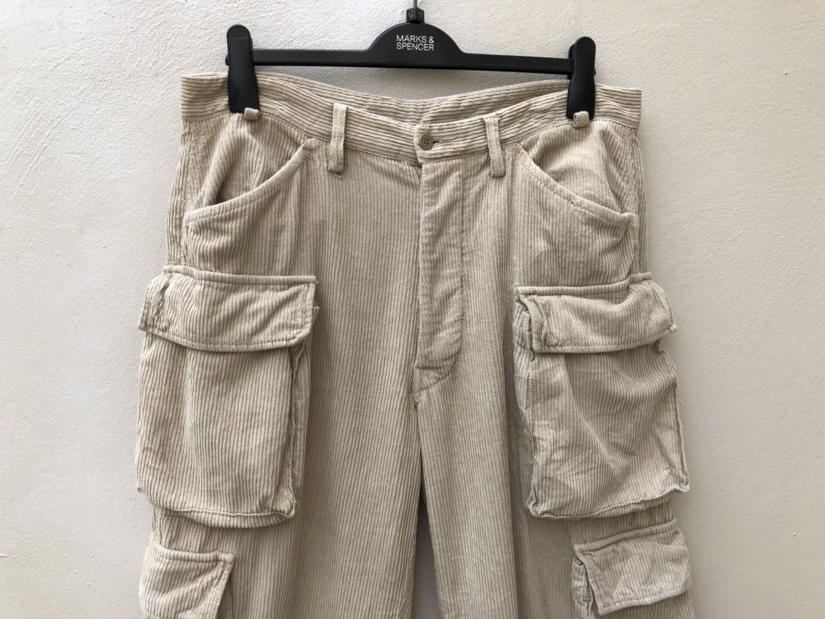 Mason's Union Made Sanforized 8 Pocket Corduroy Cargo Trouser Pant Size US 34 / EU 50 - 2 Thumbnail