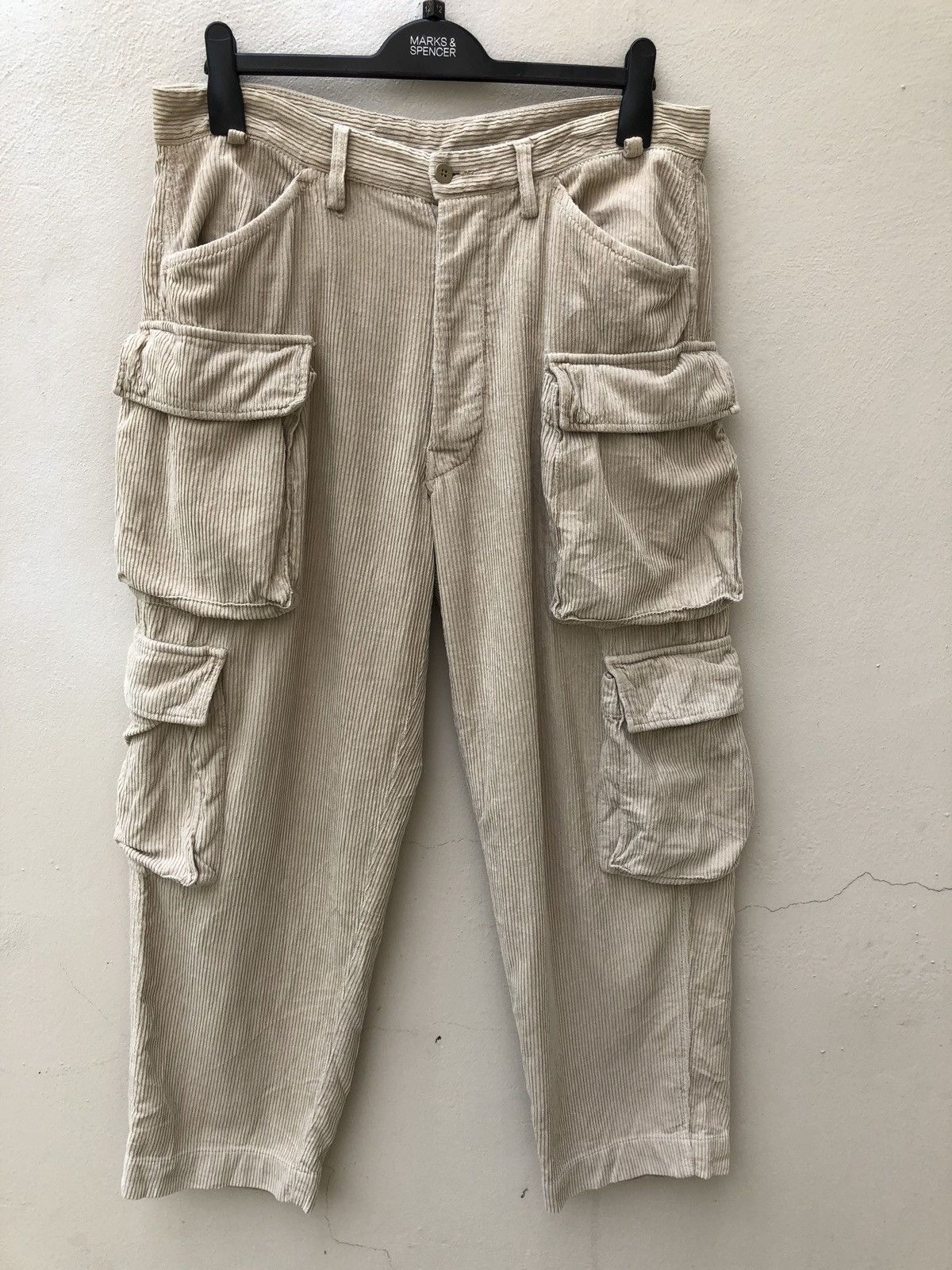 Mason's Union Made Sanforized 8 Pocket Corduroy Cargo Trouser Pant Size US 34 / EU 50 - 1 Thumbnail