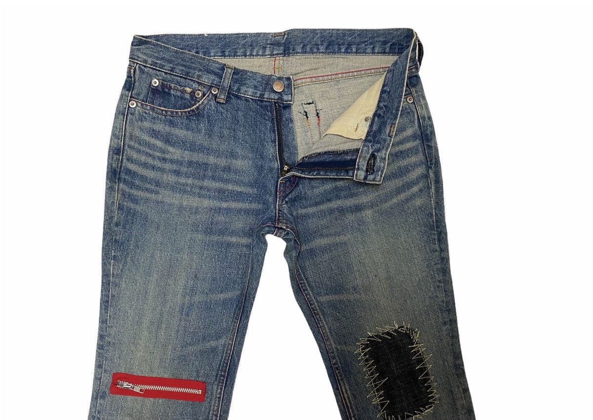 Japanese Brand Japanese Clock System Washed Jeans Patchwork Denim Pants Size US 32 / EU 48 - 3 Thumbnail