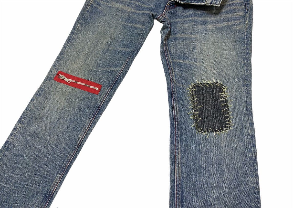 Japanese Brand Japanese Clock System Washed Jeans Patchwork Denim Pants Size US 32 / EU 48 - 4 Thumbnail