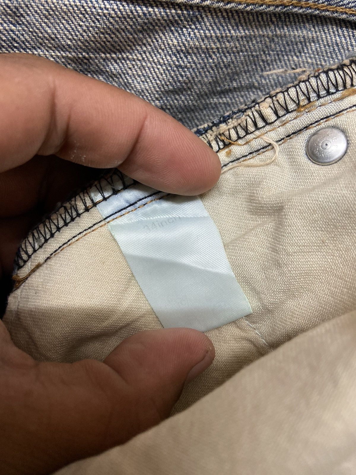 Japanese Brand Japanese Clock System Washed Jeans Patchwork Denim Pants Size US 32 / EU 48 - 6 Thumbnail