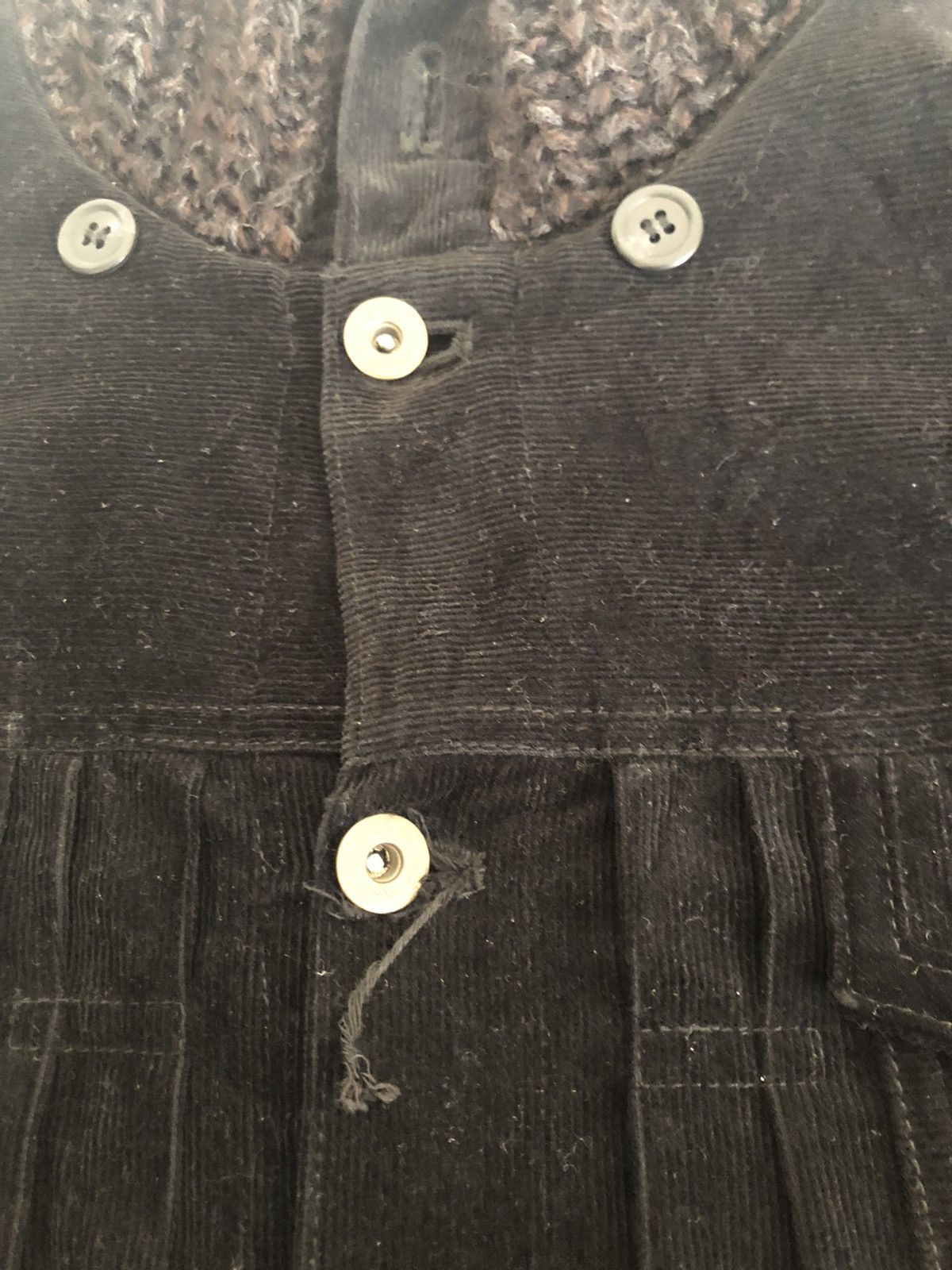 SHAREEF Shapel Japan High Neck Black Corduroy Trucker Jacket Size US M / EU 48-50 / 2 - 19 Thumbnail