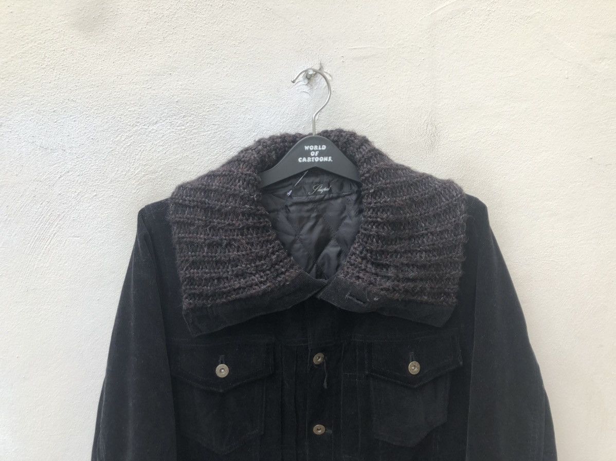 SHAREEF Shapel Japan High Neck Black Corduroy Trucker Jacket Size US M / EU 48-50 / 2 - 7 Thumbnail