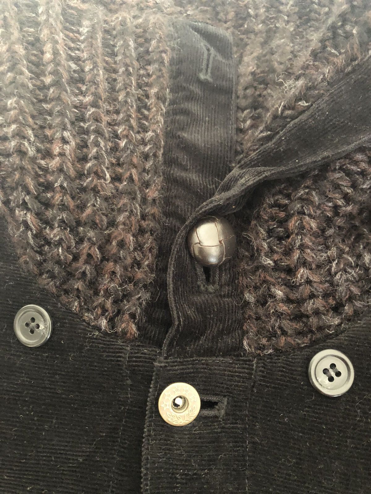 SHAREEF Shapel Japan High Neck Black Corduroy Trucker Jacket Size US M / EU 48-50 / 2 - 21 Thumbnail