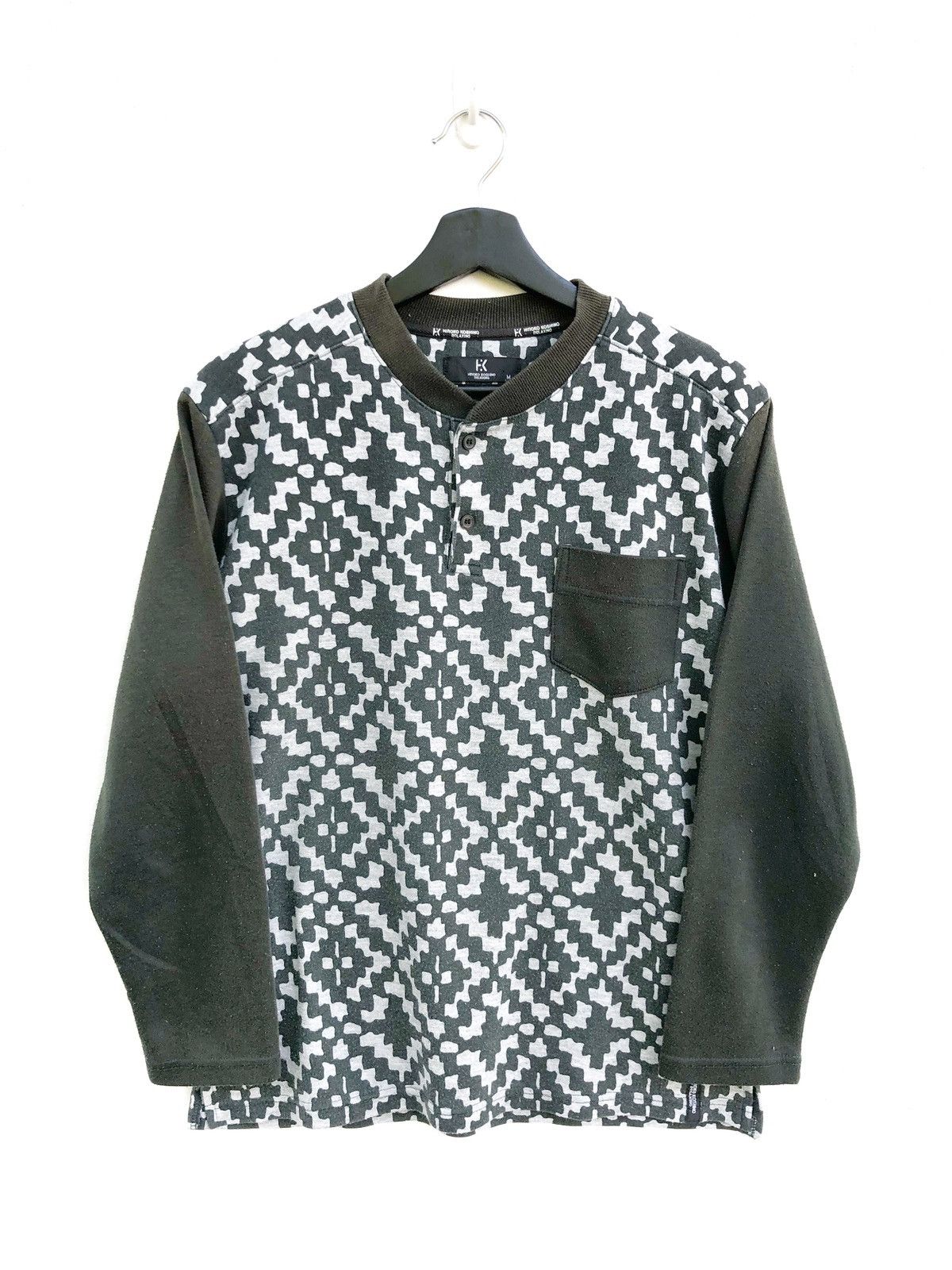 Hiroko Koshino Nice Pattern Abstract Design Sweatshirt