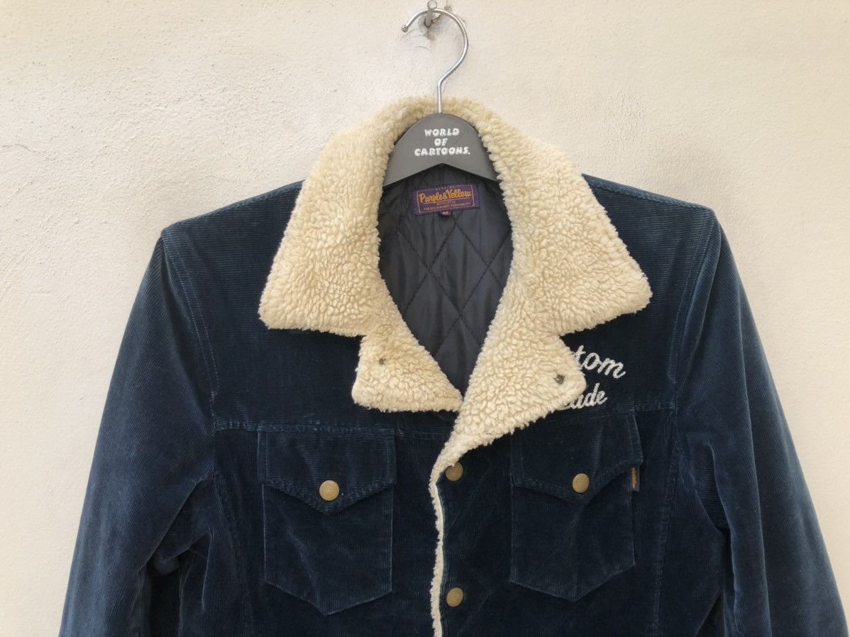 Vintage Purple & Yellow Japan Lined Velvet Corduroy Jacket Size US S / EU 44-46 / 1 - 2 Thumbnail