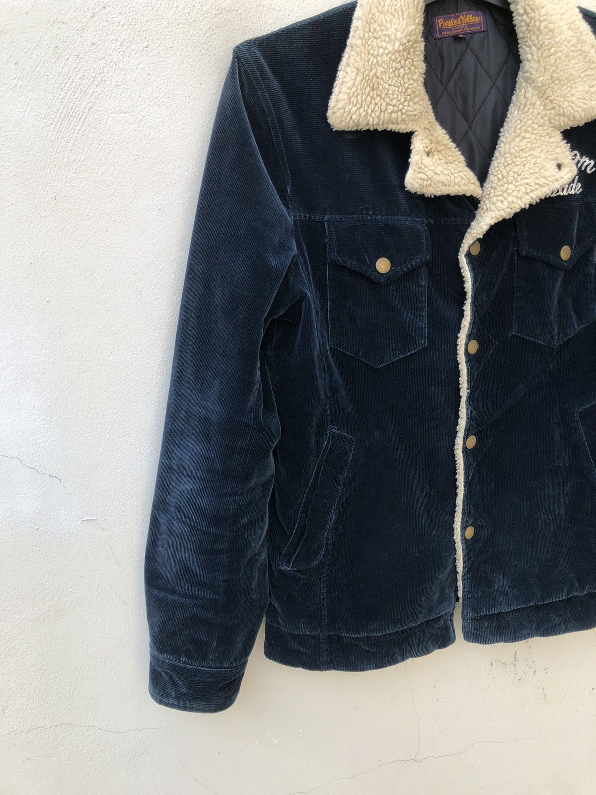 Vintage Purple & Yellow Japan Lined Velvet Corduroy Jacket Size US S / EU 44-46 / 1 - 4 Thumbnail