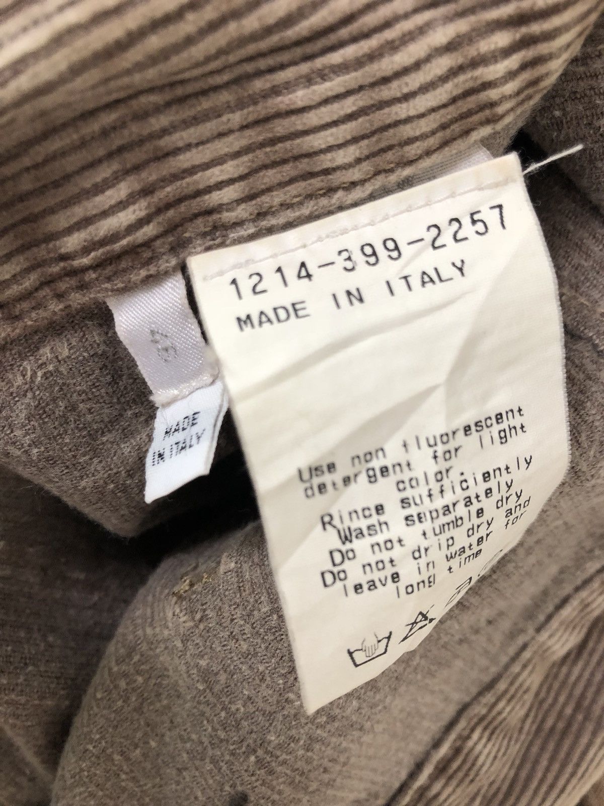 Vintage Block 60 Made in Italy Corduroy Fatigue Trouser Pant Size US 32 / EU 48 - 9 Thumbnail