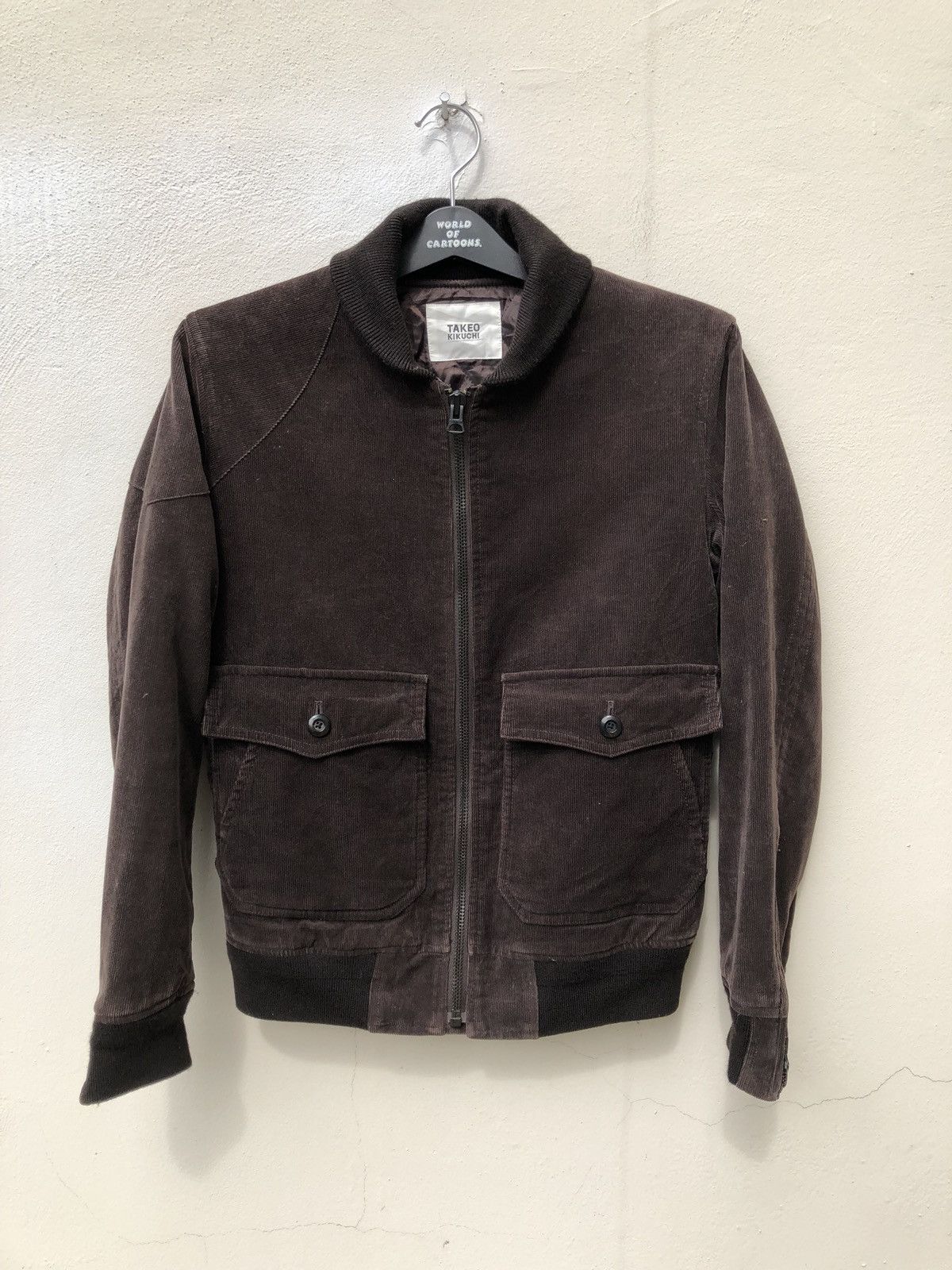 Takeo Kikuchi Takeo Kikuchi Japan Brown Corduroy Bomber Sports Jacket Size US S / EU 44-46 / 1 - 1 Thumbnail