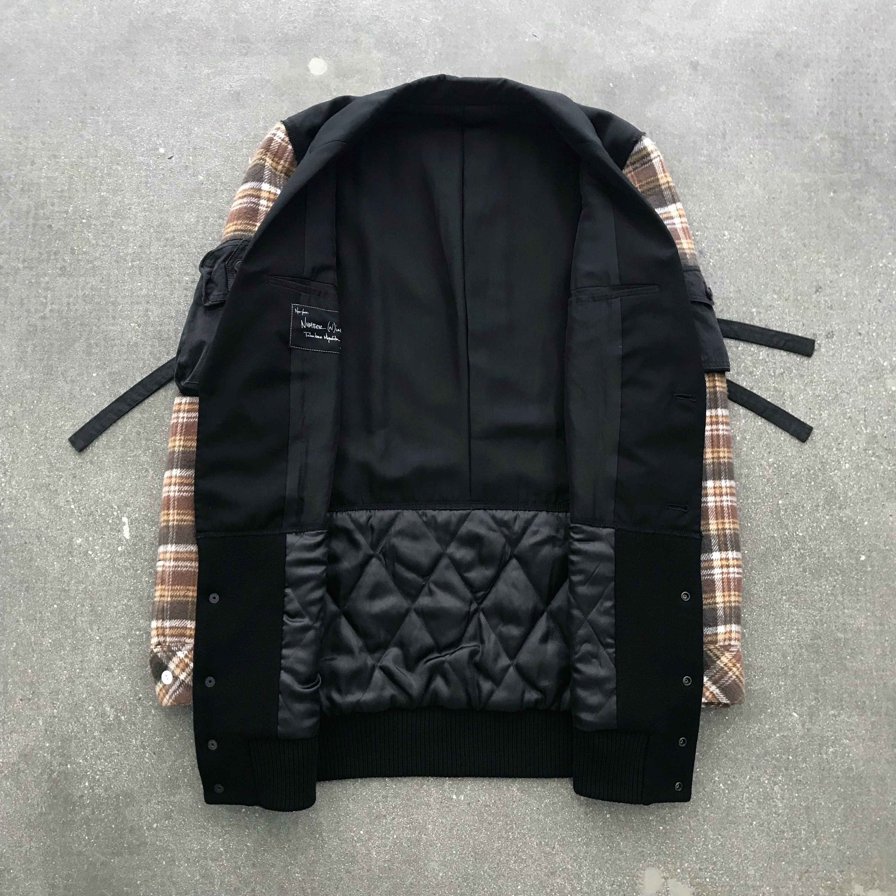 Number (N)ine AW 2005 "THE HIGH STREETS" HYBRID DOCKING JACKET - SZ 2 Size US M / EU 48-50 / 2 - 4 Thumbnail