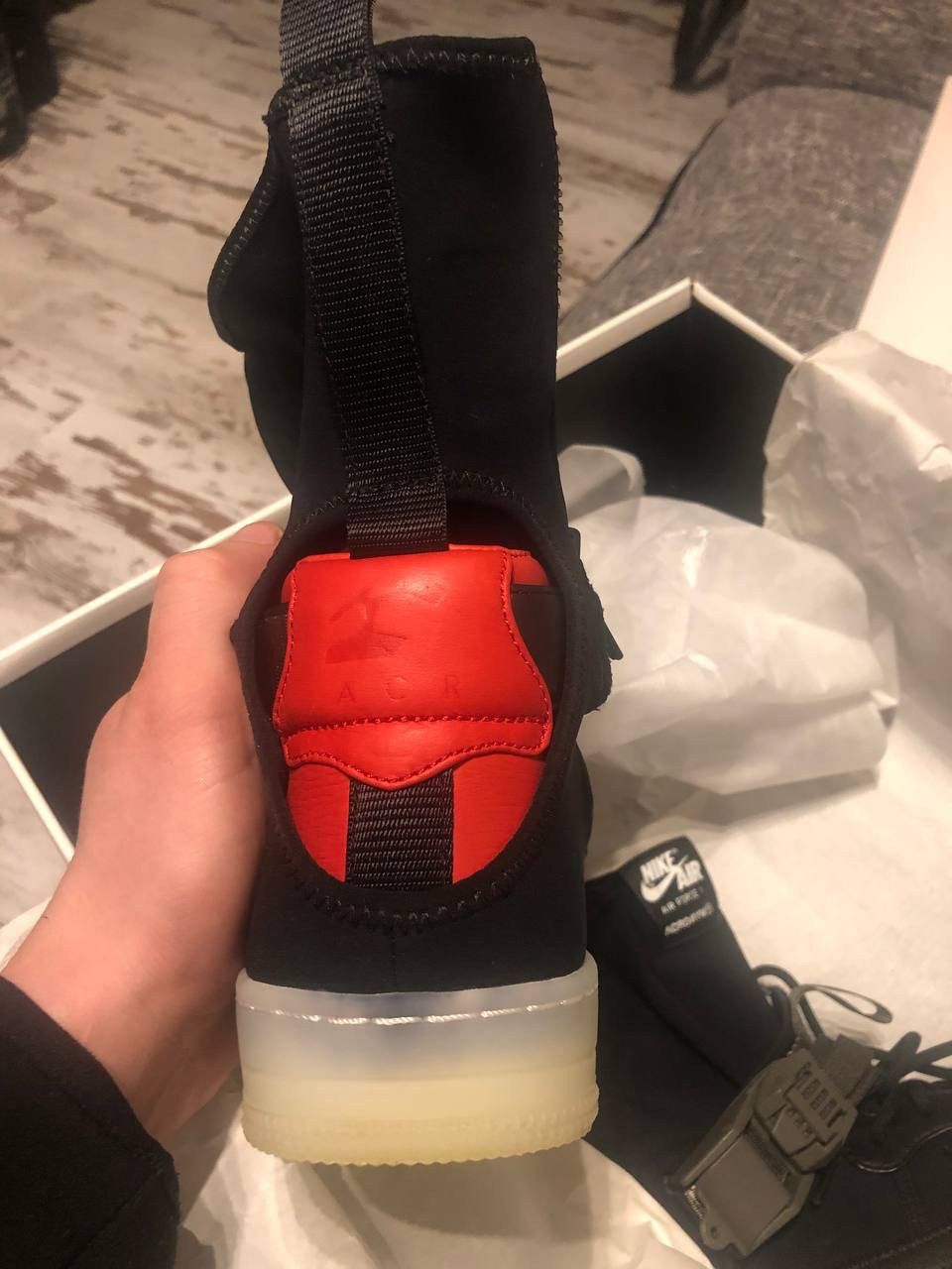 Errolson Hugh Acronym x NikeLab Air Force Downtown 1 Hi 2017 Size US 6.5 / EU 39-40 - 11 Thumbnail