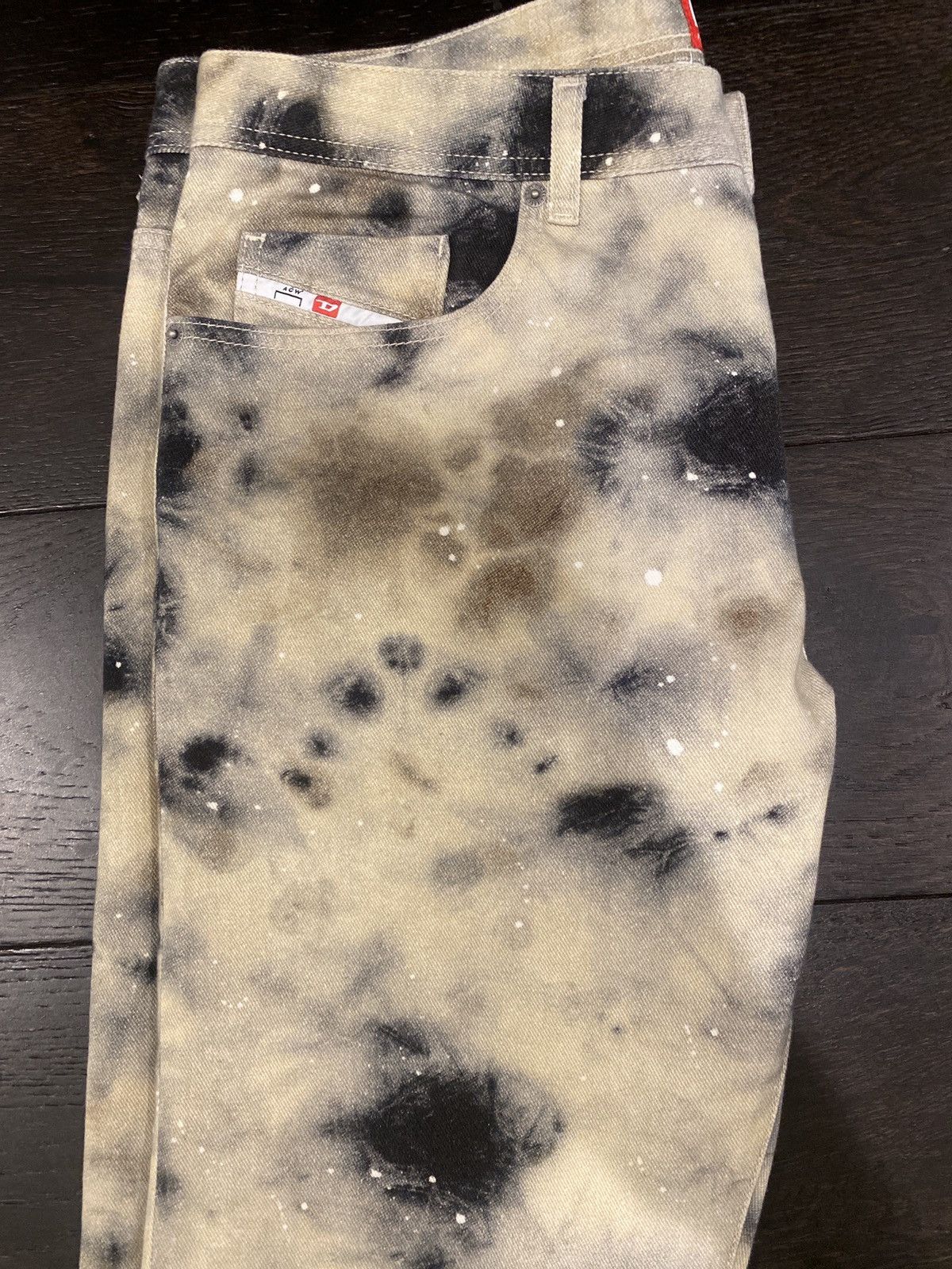 Diesel NEW LIMITED EDITION DIESEL X ACW RED TAG OVERDYED JEANS Size US 36 / EU 52 - 6 Thumbnail