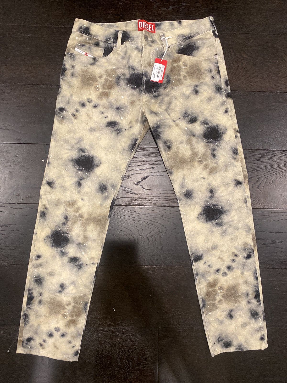 Diesel NEW LIMITED EDITION DIESEL X ACW RED TAG OVERDYED JEANS Size US 36 / EU 52 - 2 Thumbnail