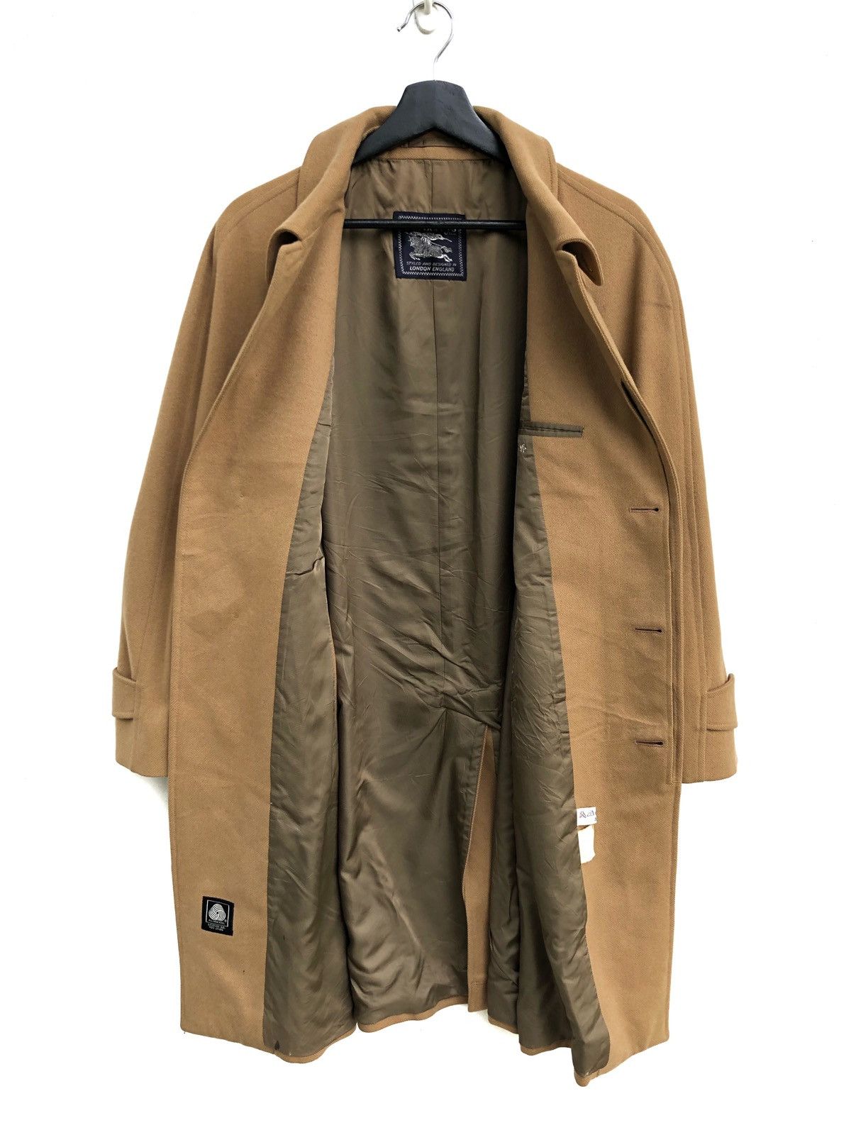 Burberry Vintage Wool Trench Coat Size US M / EU 48-50 / 2 - 1 Thumbnail