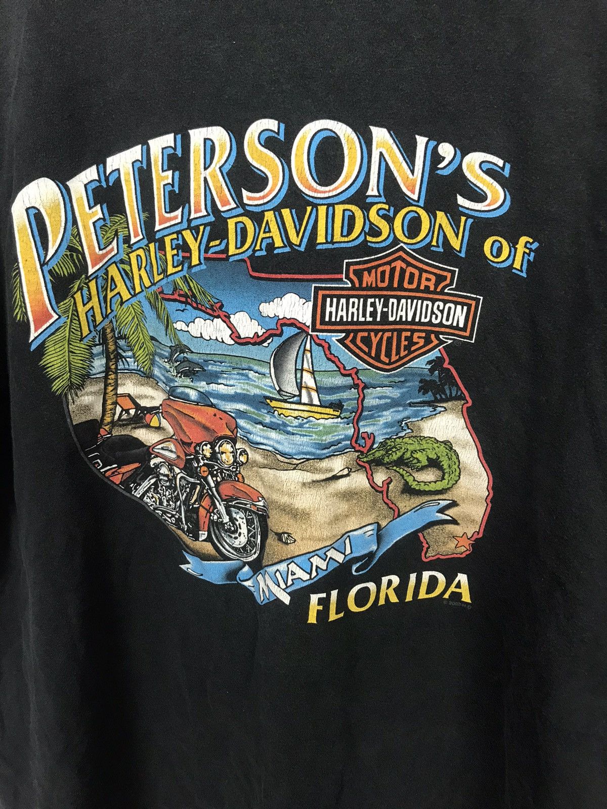 Harley Davidson × Vintage Vintage Harley Davidson tee single pocket made in usa Size US XXL / EU 58 / 5 - 5 Thumbnail