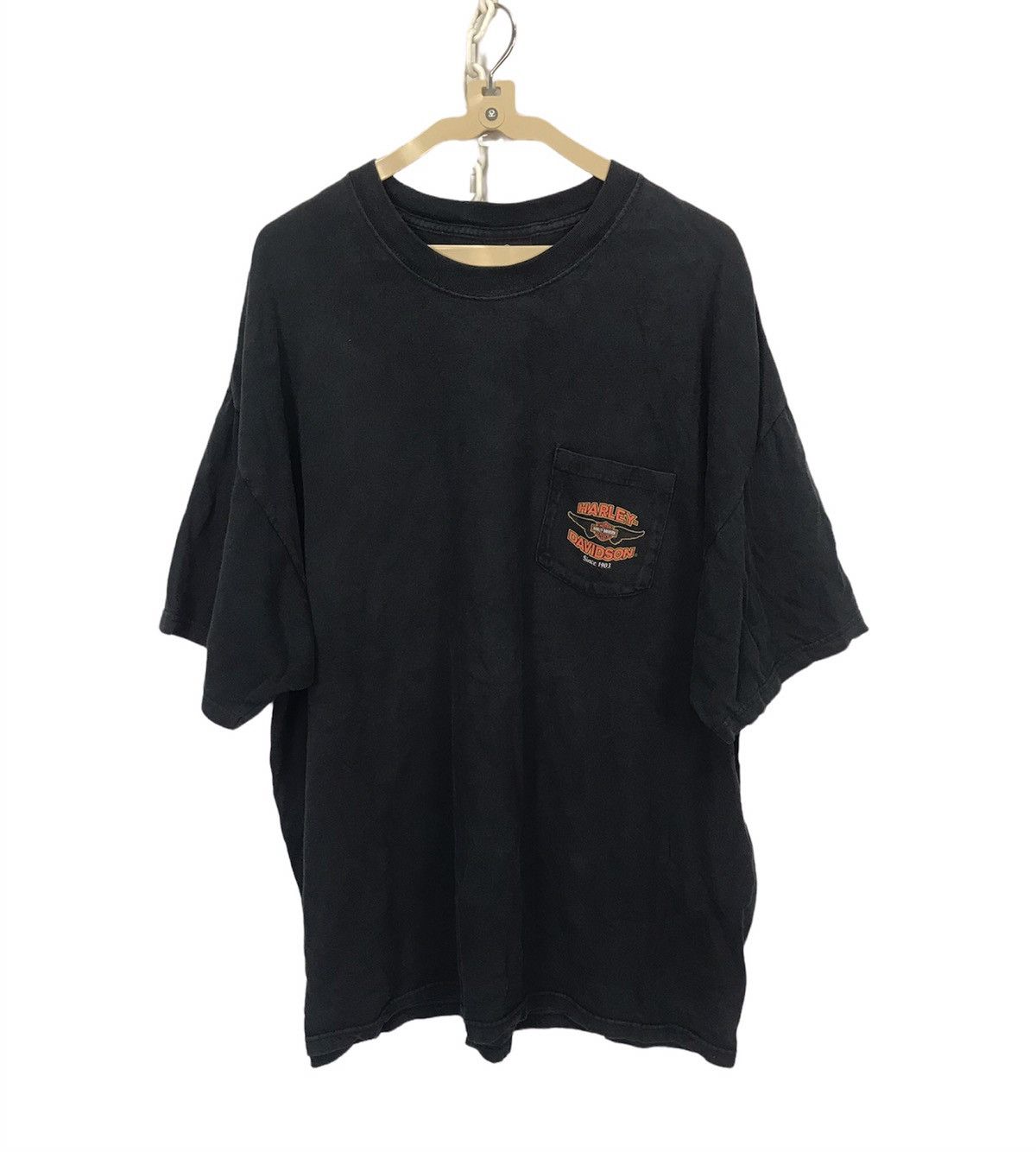 Harley Davidson × Vintage Vintage Harley Davidson tee single pocket made in usa Size US XXL / EU 58 / 5 - 1 Thumbnail