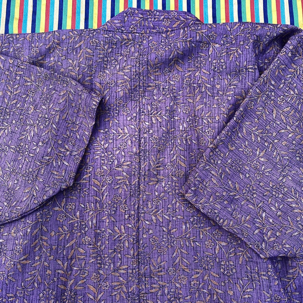 RARE Vintage KIMONO Robe Floral Dress Abstract Motive