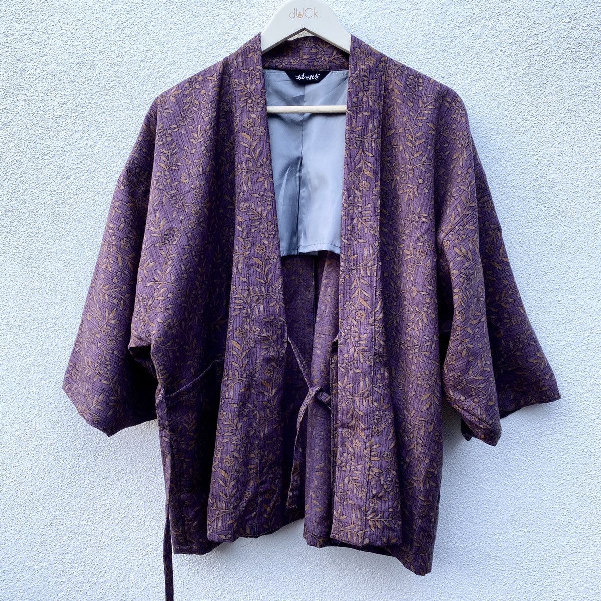 RARE Vintage KIMONO Robe Floral Dress Abstract Motive