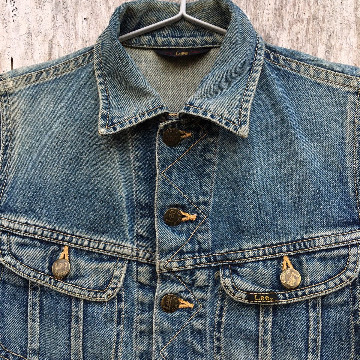 Lee × Vintage Vintage Lee Denim Jacket Trucker Jacket Size US XS / EU 42 / 0 - 5 Thumbnail
