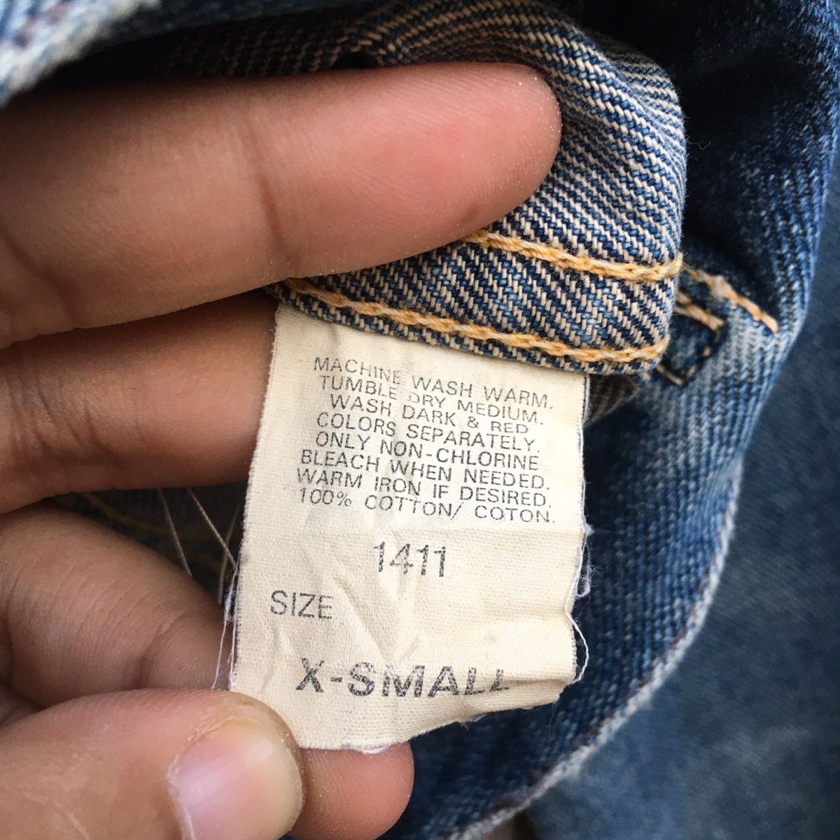 Lee × Vintage Vintage Lee Denim Jacket Trucker Jacket Size US XS / EU 42 / 0 - 8 Thumbnail