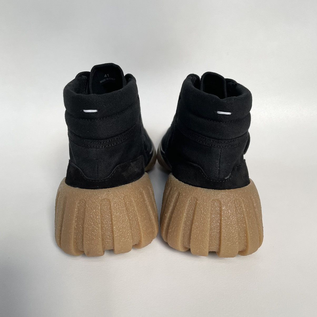 Maison Margiela Black Canvas Velcro ‘Ninja’ Tabi Sneakers Size US 8 / EU 41 - 8 Thumbnail