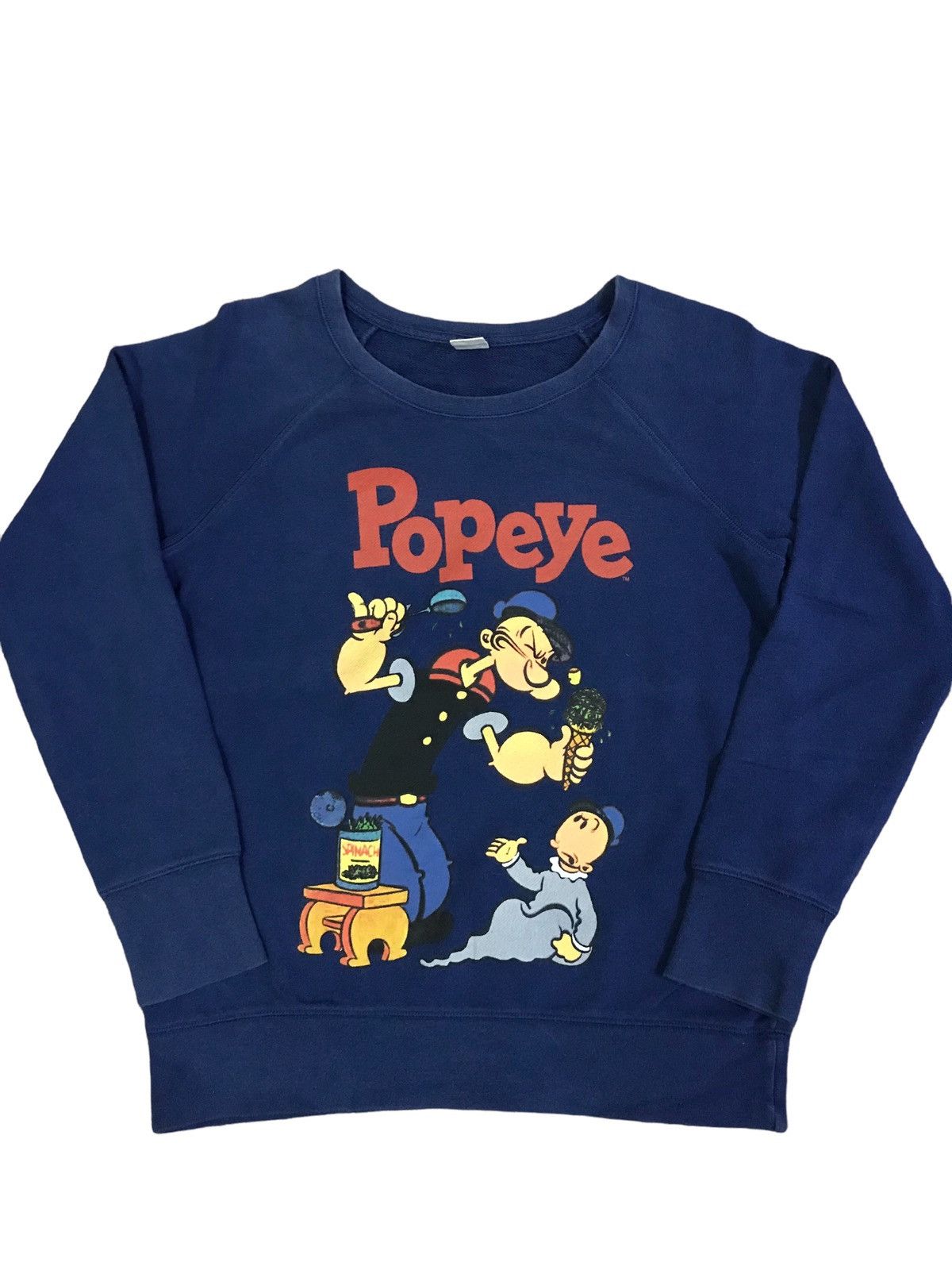 image of Cartoon Network x Movie Uniqlo X Ut Popeye Sweatshirt in Navy, Men's (Size Small)