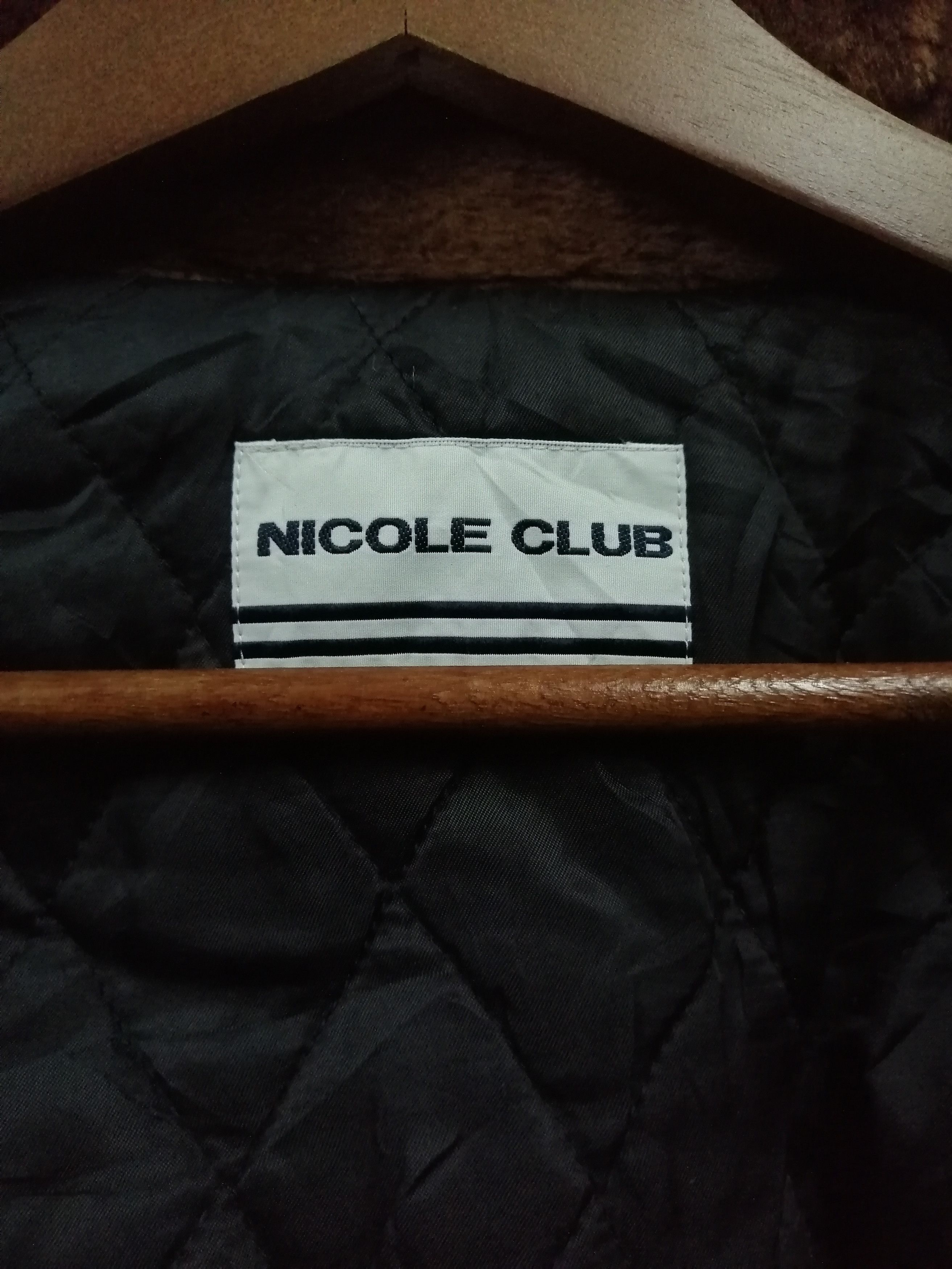 Designer × Matsuda Rare! Nicole Club Wool Leather Hoodie Bikers Jacket Size US M / EU 48-50 / 2 - 9 Thumbnail