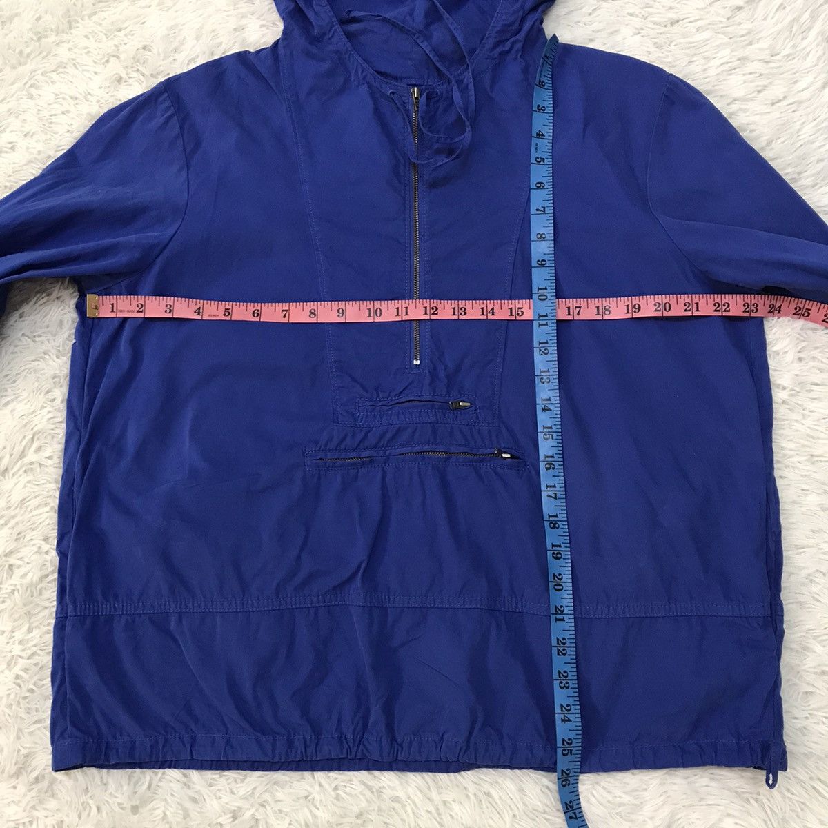 J.Crew J. Crew Half Zipper Hoodie Anorak Style Jacket Size US L / EU 52-54 / 3 - 3 Thumbnail