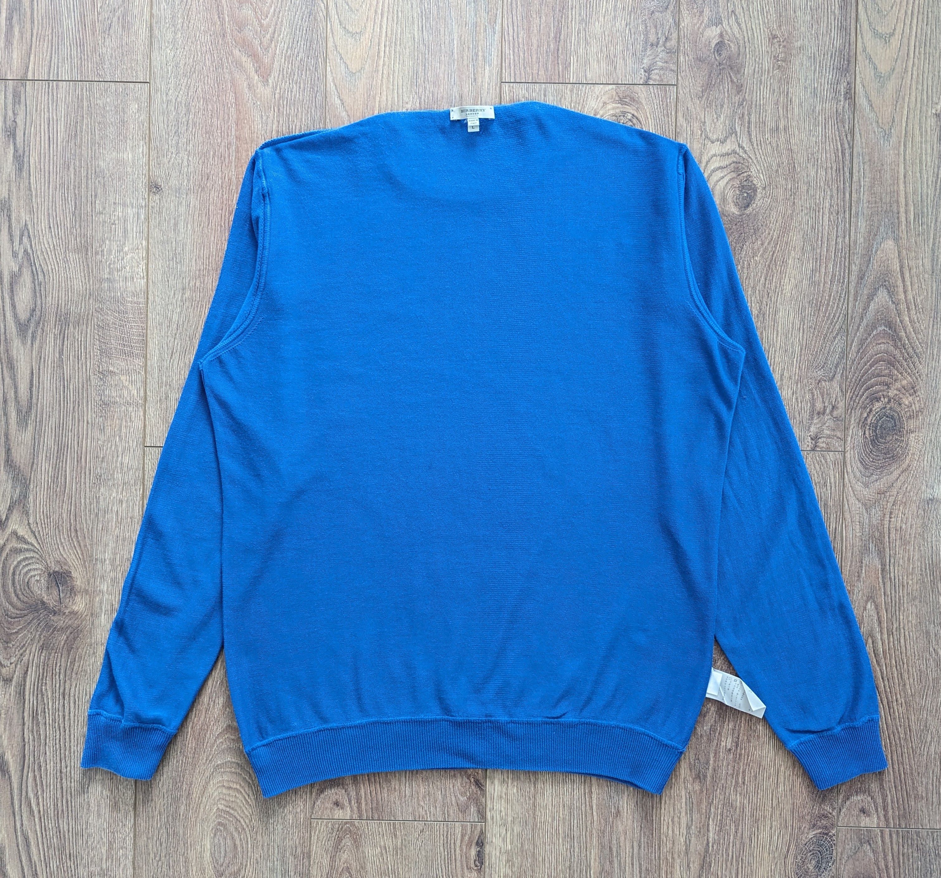 Burberry BURBERRY London Big Logo Long Sleeve Sweater Made In Italy Size US L / EU 52-54 / 3 - 20 Thumbnail