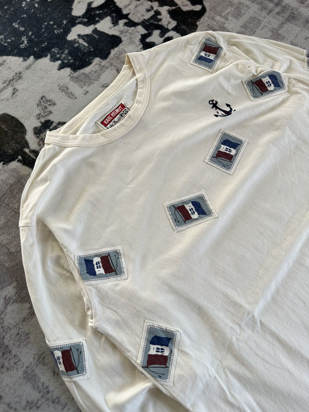Karl Helmut 90's Karl Helmut by Pink House patches long sleeve Size US L / EU 52-54 / 3 - 4 Thumbnail