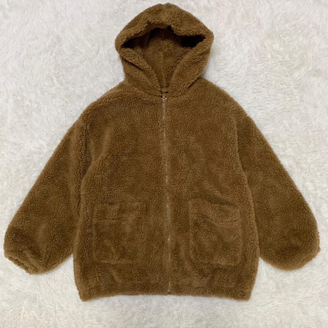 Other Steal💥Deep Pile Sherpa Fleece Zipper Hooded Jacket Size US L / EU 52-54 / 3 - 14 Thumbnail