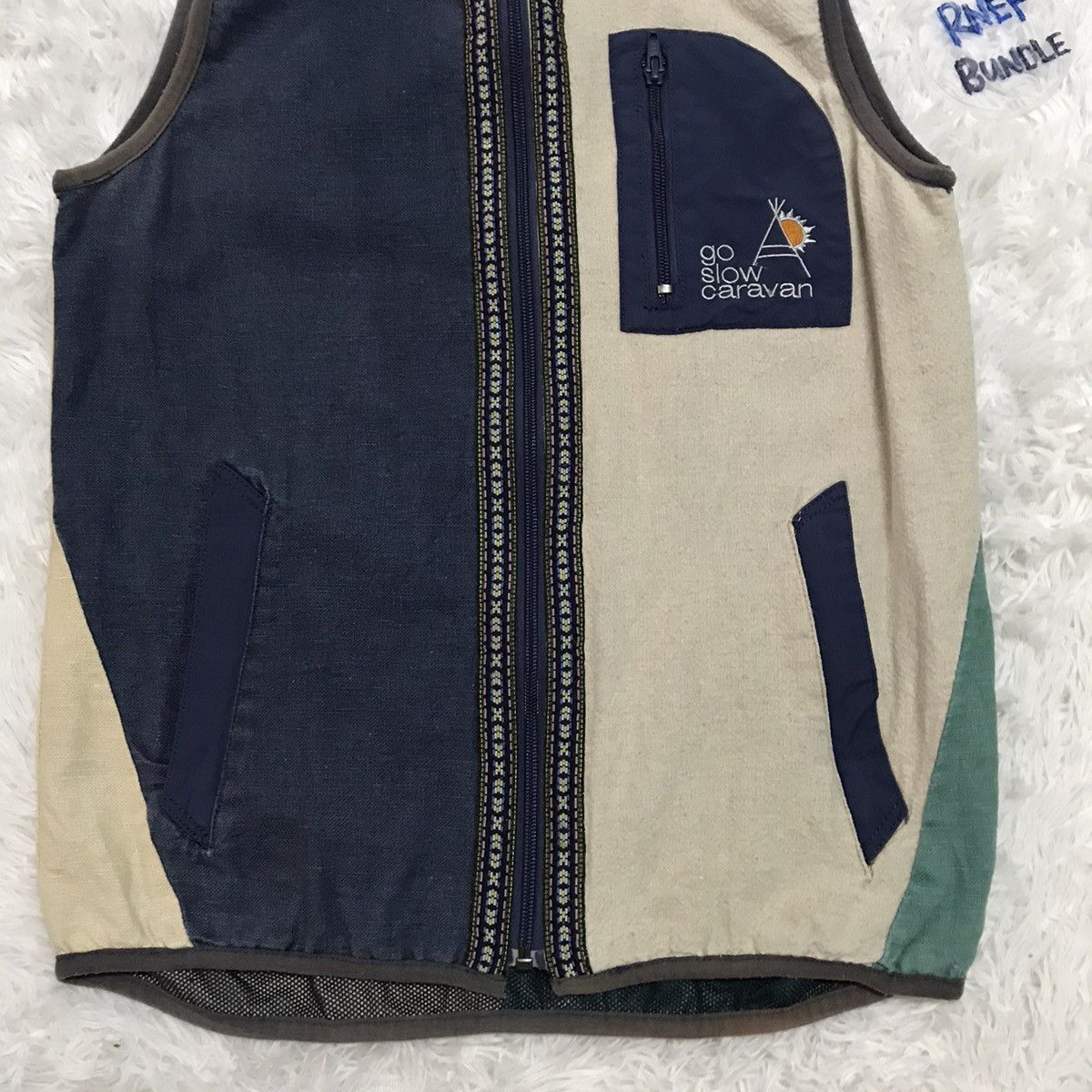 go slow caravan Go Slow Caravan Fully Zipper Hoodie Vest Art Patch Size US S / EU 44-46 / 1 - 3 Thumbnail