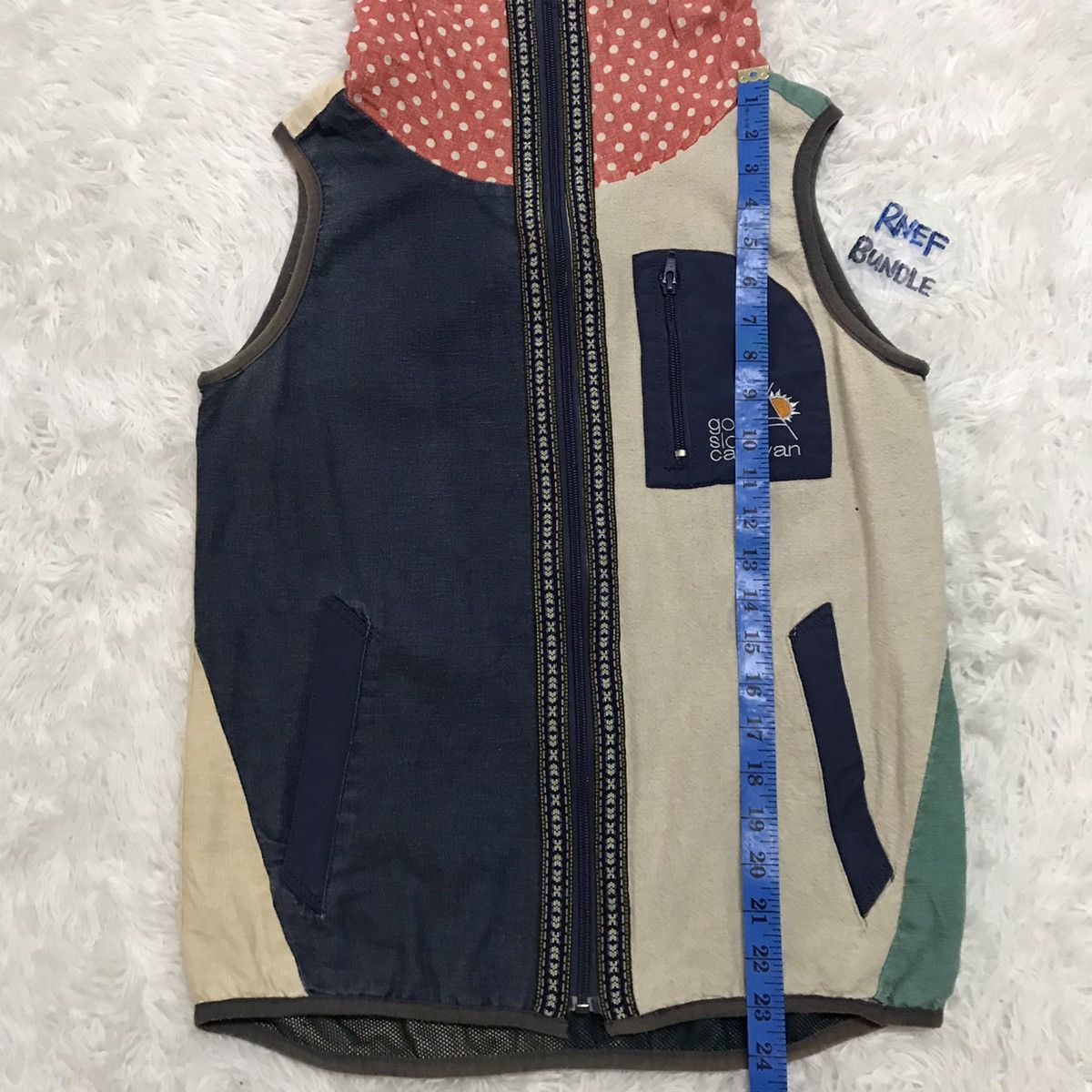 go slow caravan Go Slow Caravan Fully Zipper Hoodie Vest Art Patch Size US S / EU 44-46 / 1 - 6 Thumbnail