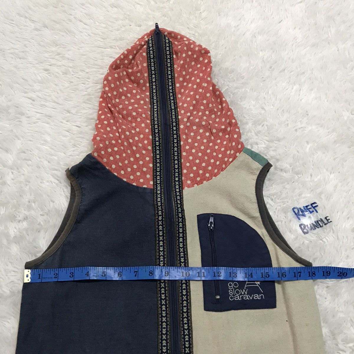 go slow caravan Go Slow Caravan Fully Zipper Hoodie Vest Art Patch Size US S / EU 44-46 / 1 - 4 Thumbnail