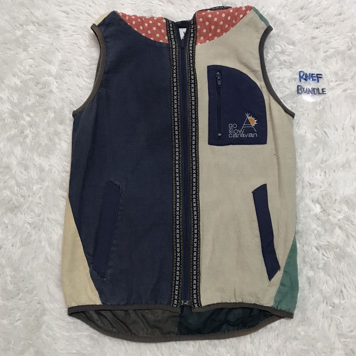 go slow caravan Go Slow Caravan Fully Zipper Hoodie Vest Art Patch Size US S / EU 44-46 / 1 - 13 Thumbnail