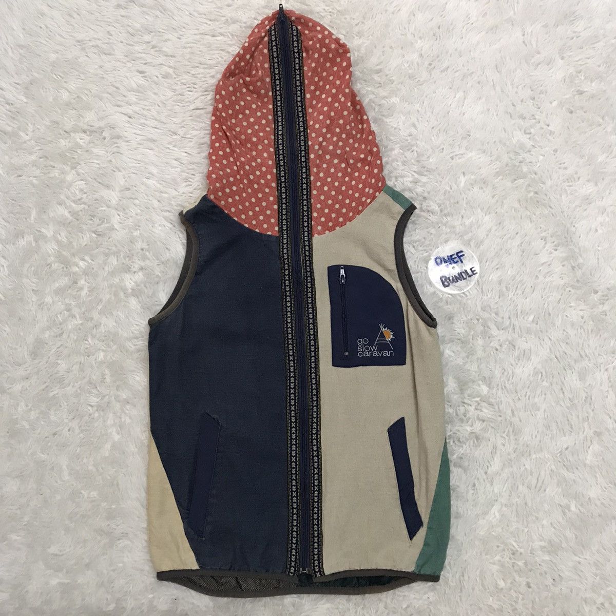go slow caravan Go Slow Caravan Fully Zipper Hoodie Vest Art Patch Size US S / EU 44-46 / 1 - 1 Thumbnail
