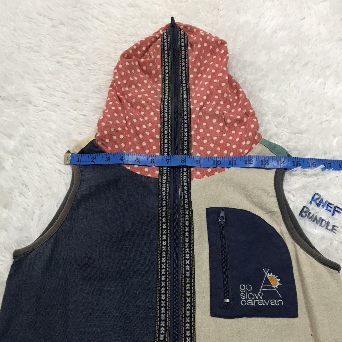go slow caravan Go Slow Caravan Fully Zipper Hoodie Vest Art Patch Size US S / EU 44-46 / 1 - 5 Thumbnail